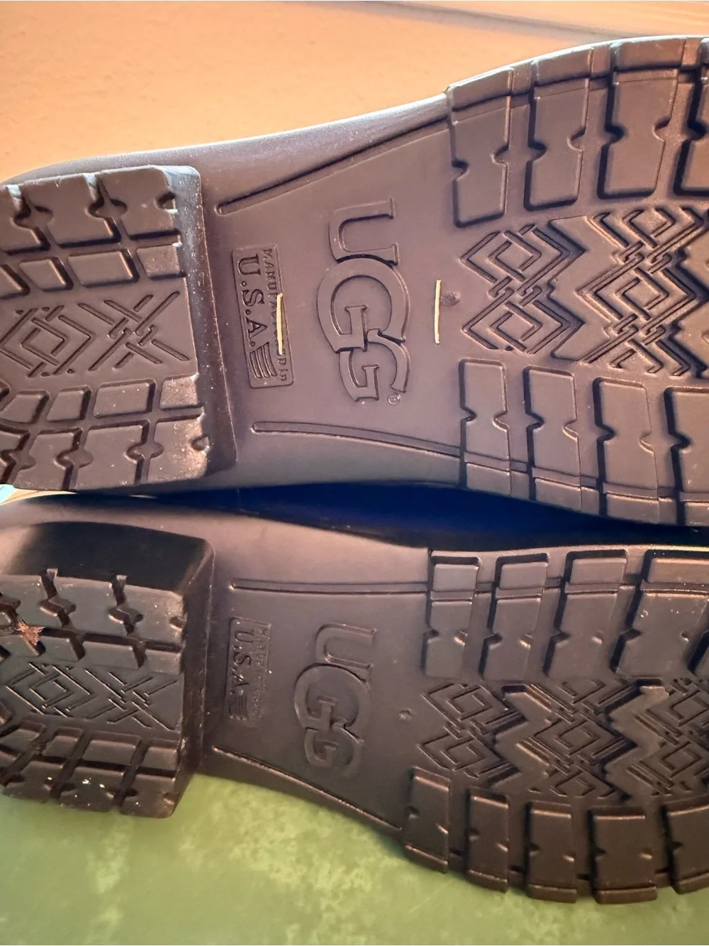 UGG Glossy Blue Rain Boots Size 6